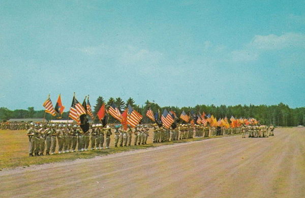 Camp Grayling - Old Postcard View